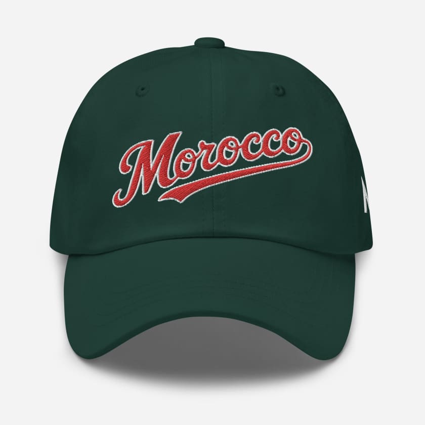 Casquette de Baseball verte Morocco brodé