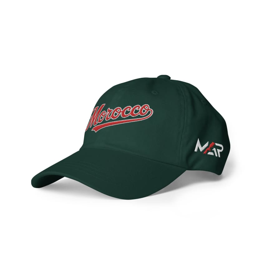 Casquette de Baseball verte Morocco brodé