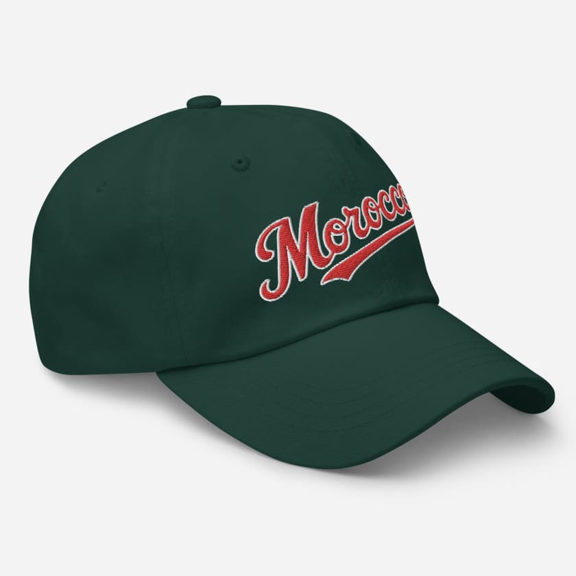 Casquette de Baseball verte Morocco brodé