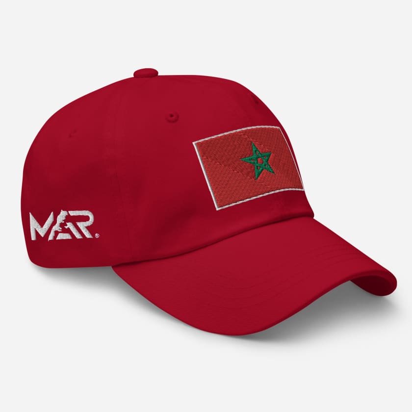 Casquette Drapeau Maroc Rouge MAR