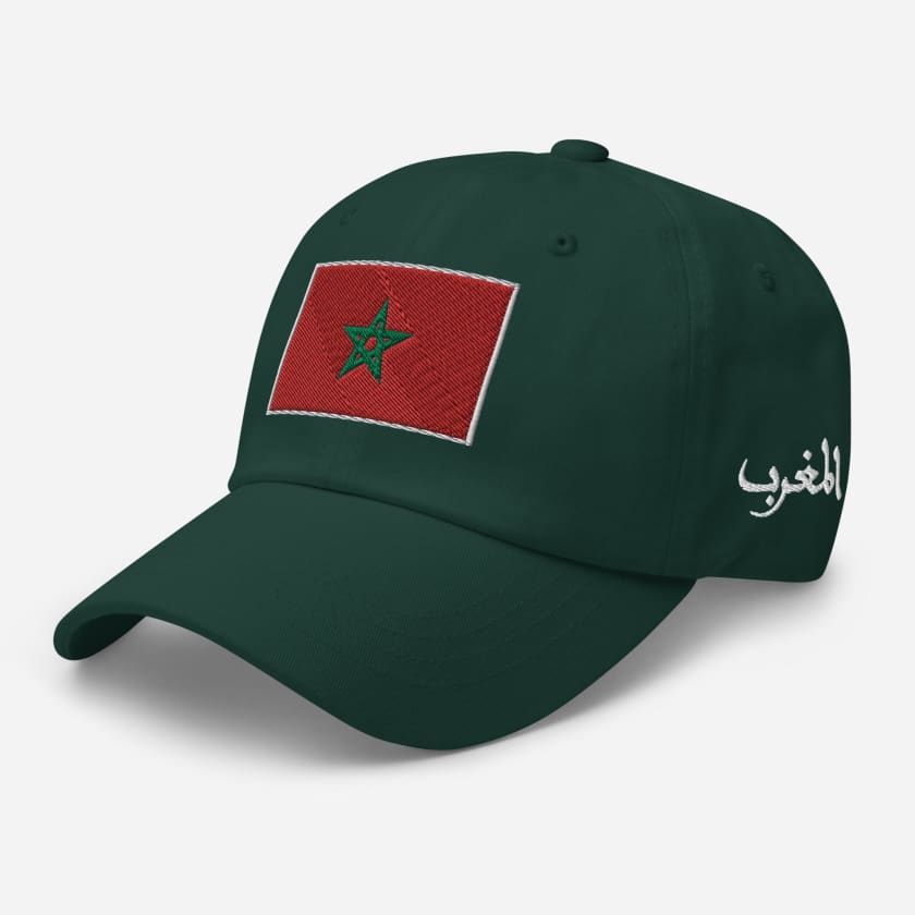 Casquette Drapeau Maroc Rouge MAR