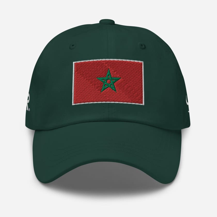 Casquette Drapeau Maroc Rouge MAR