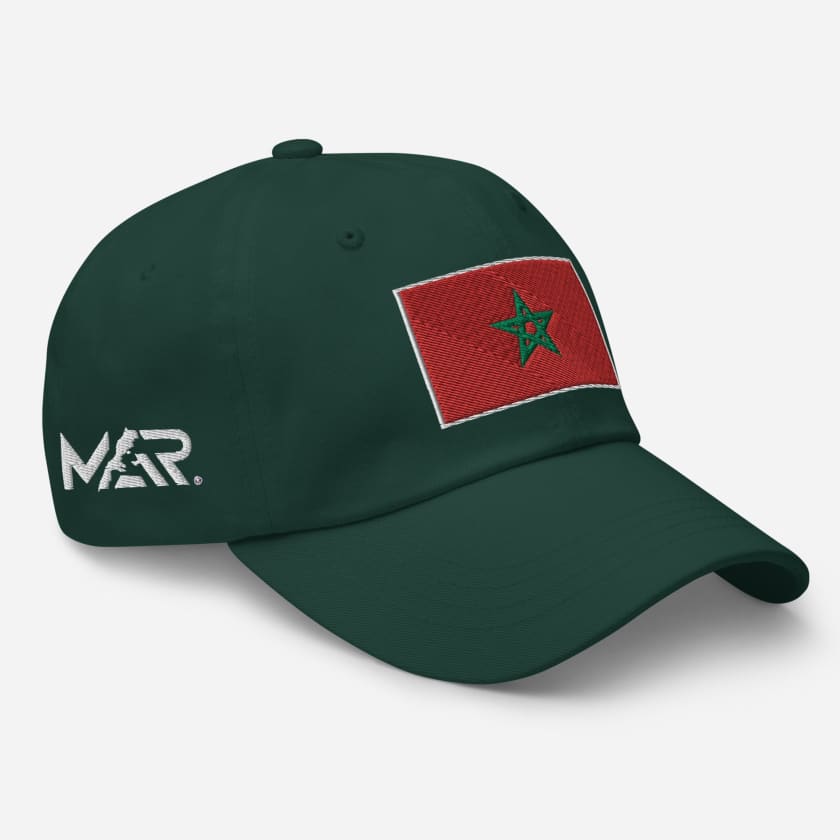 Casquette Drapeau Maroc Rouge MAR
