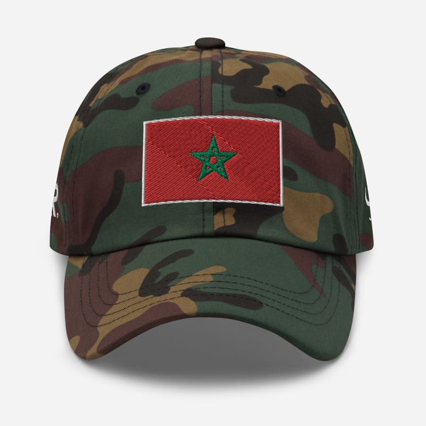 Casquette Drapeau Maroc Rouge MAR