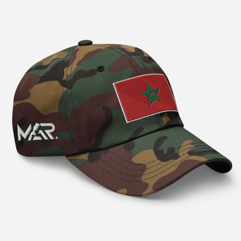 Casquette Drapeau Maroc Rouge MAR