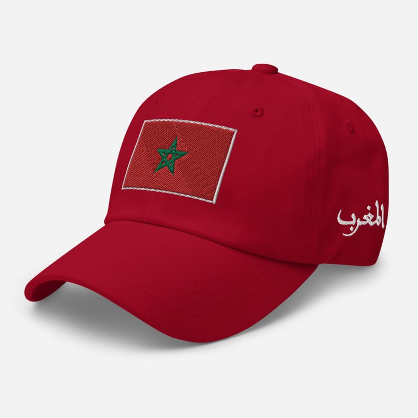 Casquette Drapeau Maroc Rouge MAR