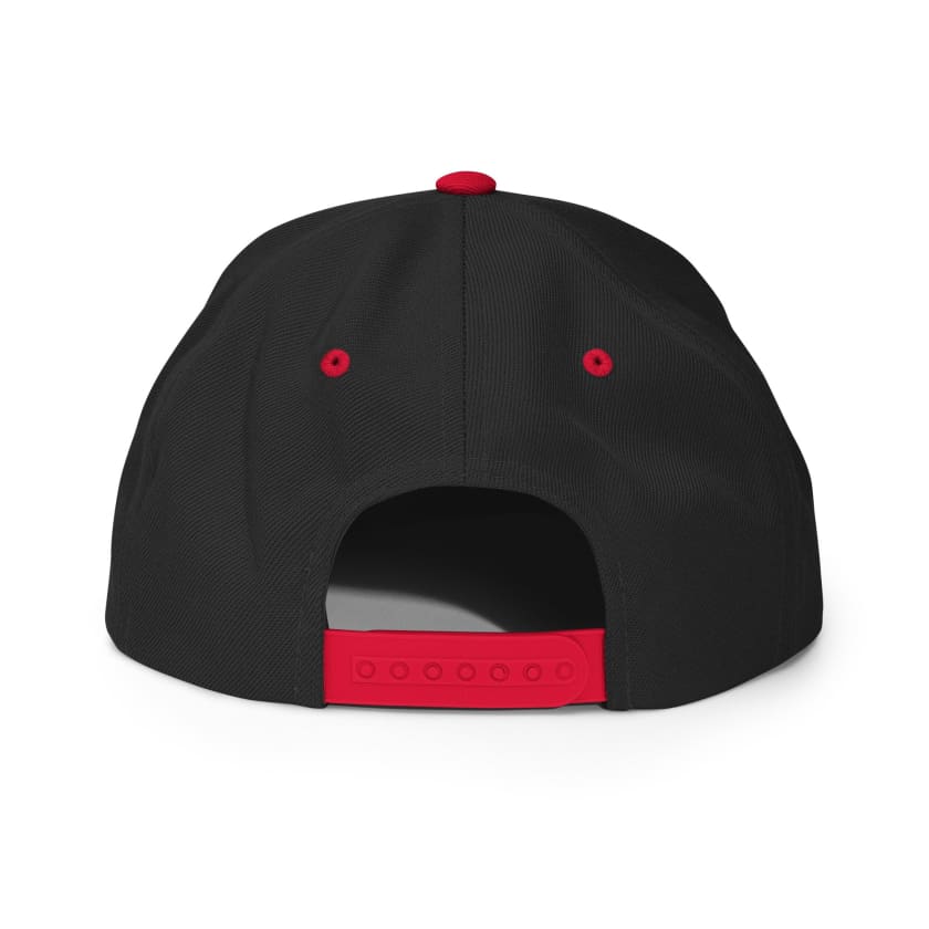 Casquette M rouge Snapback brodé