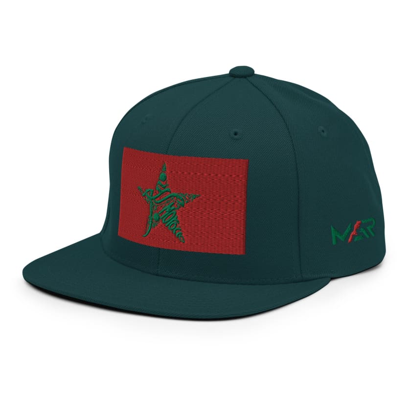 Casquette MAR drapeau Maroc brodé