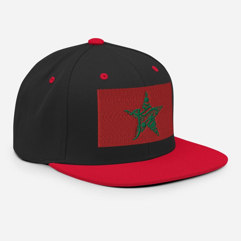 Casquette MAR drapeau Maroc brodé