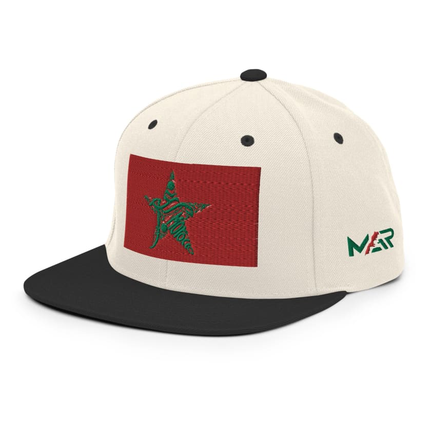 Casquette MAR drapeau Maroc brodé