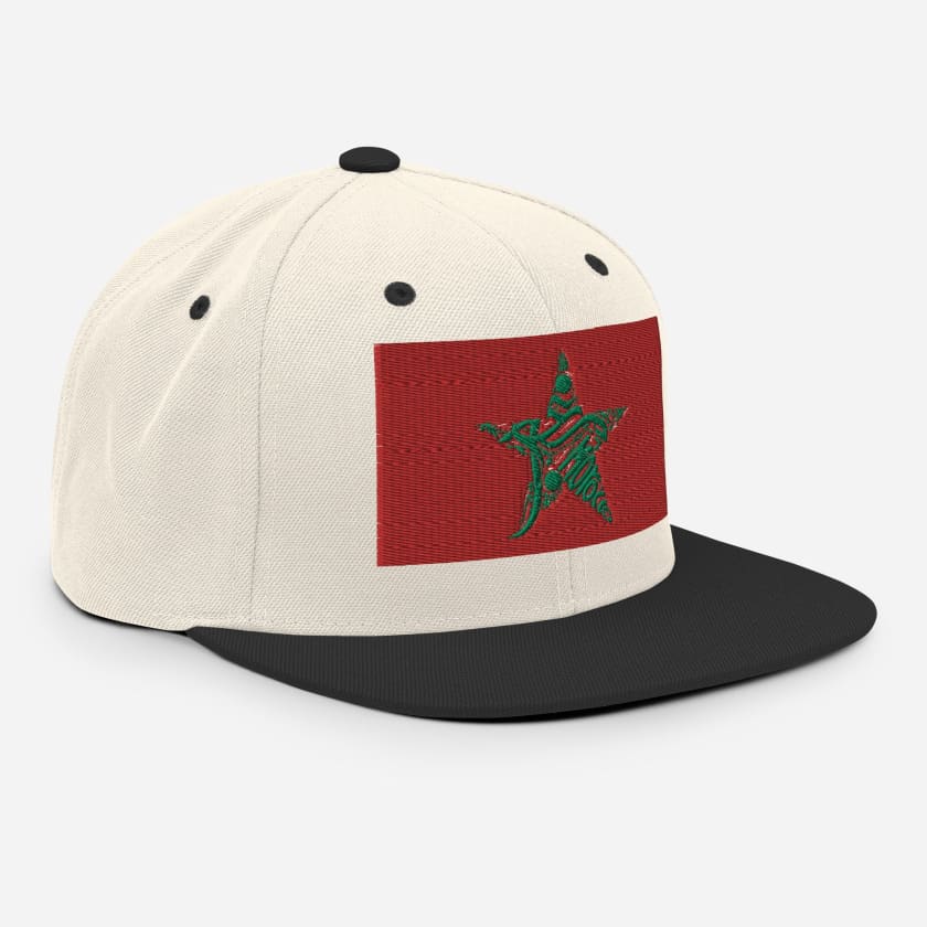 Casquette MAR drapeau Maroc brodé
