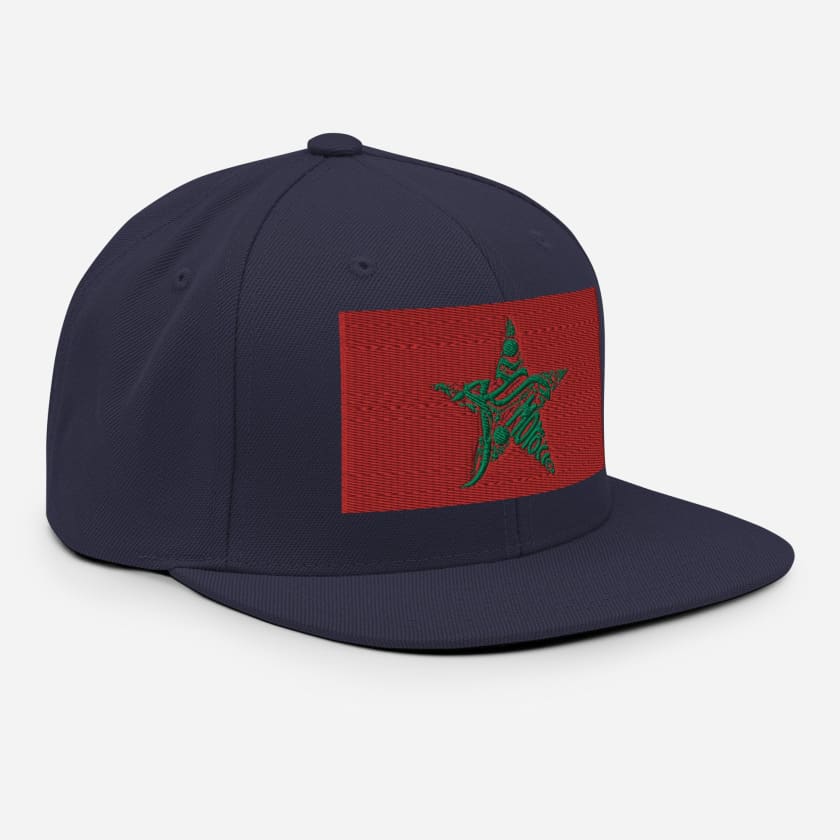 Casquette MAR drapeau Maroc brodé