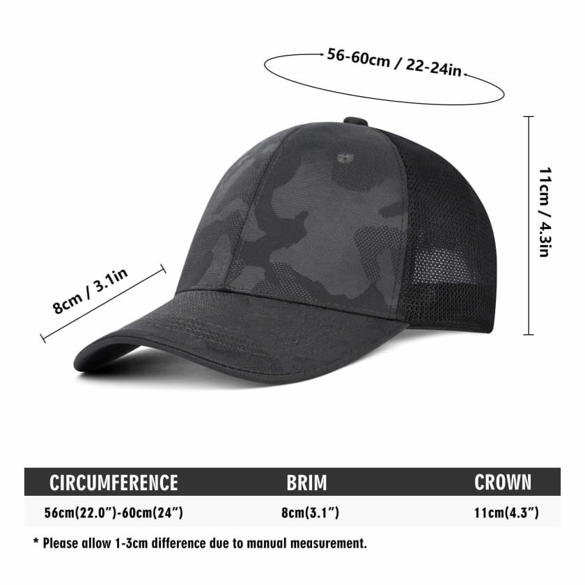 Casquette MAR en maille brodée Sport camouflage