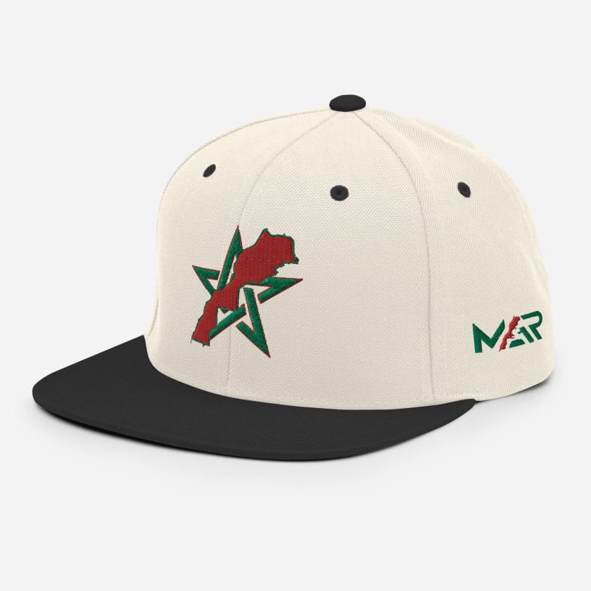 Casquette MAR Étoile &amp; carte Maroc Brodé