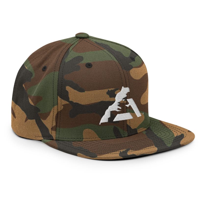 Casquette MAR logo blanc brodé Snapback Camouflage