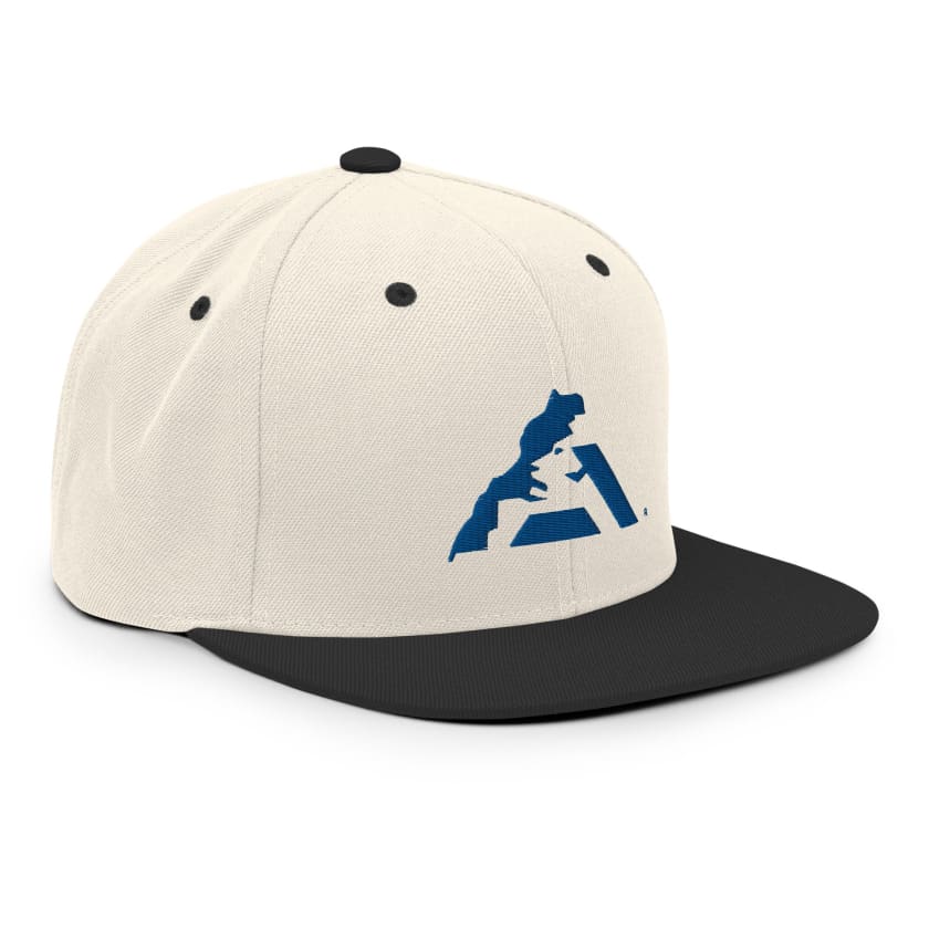 Casquette MAR logo bleu pétrole Snapback brodé