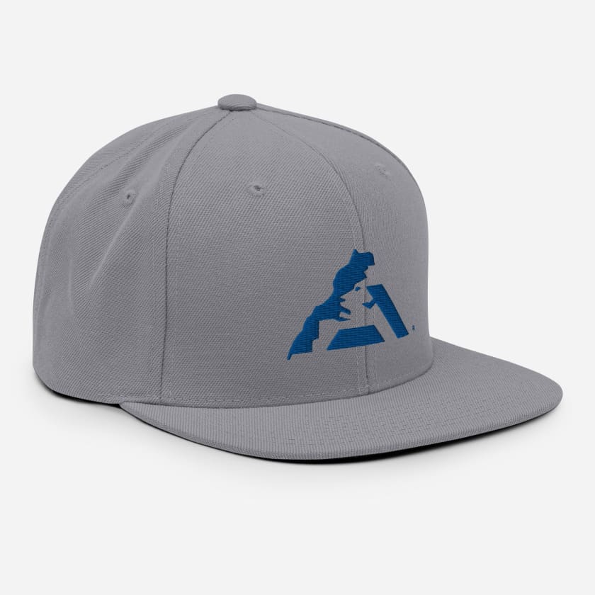 Casquette MAR logo bleu pétrole Snapback brodé