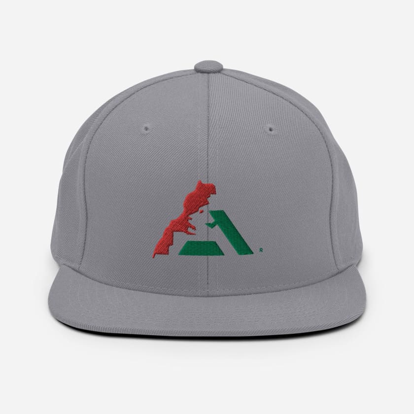 Casquette MAR logo vert et rouge brodé Snapback Camouflage