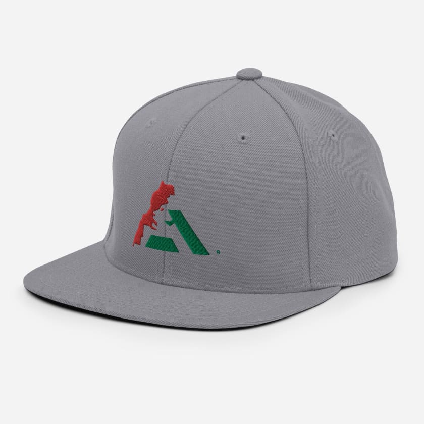 Casquette MAR logo vert et rouge brodé Snapback Camouflage
