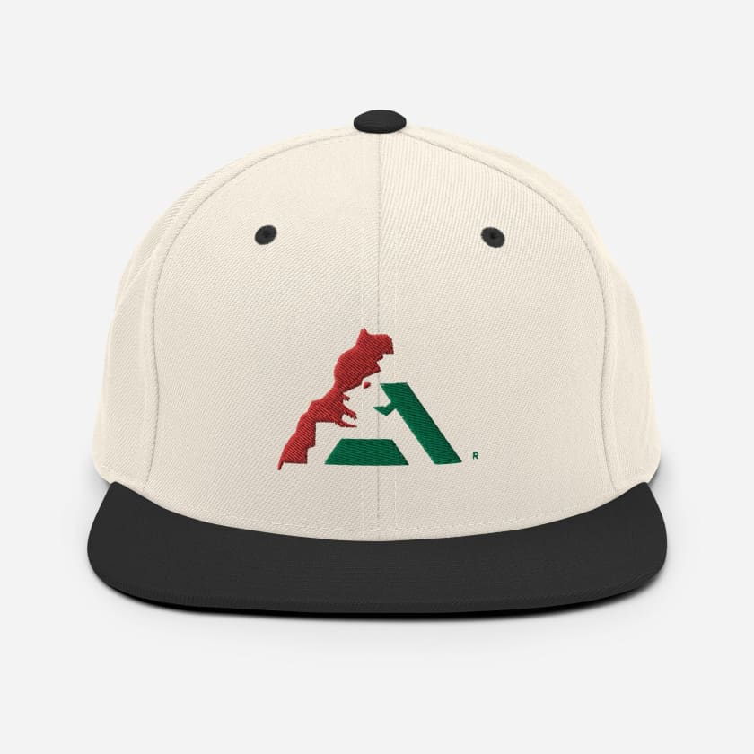 Casquette MAR logo vert et rouge brodé Snapback Camouflage