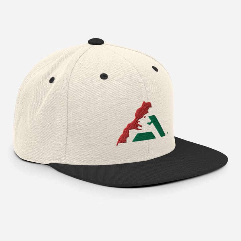 Casquette MAR logo vert et rouge brodé Snapback Camouflage