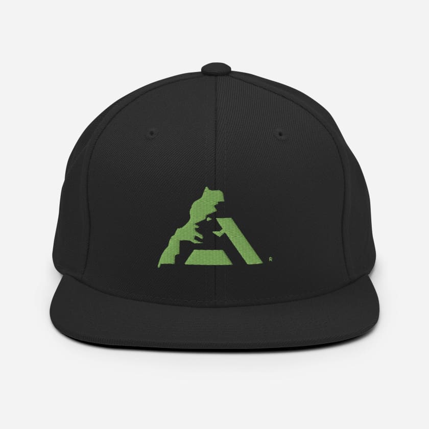 Casquette MAR logo vert pistache brodé Snapback