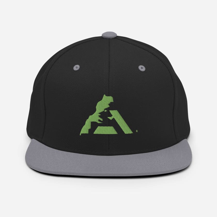 Casquette MAR logo vert pistache brodé Snapback