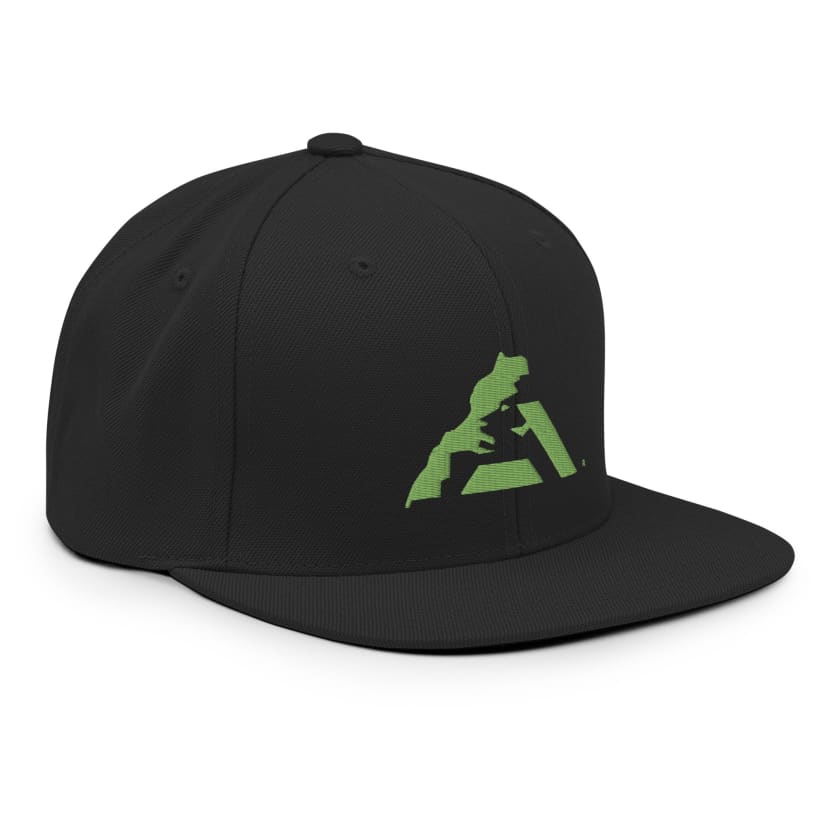 Casquette MAR logo vert pistache brodé Snapback