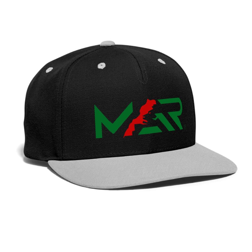 Casquette MAR snapback imprimé - noir/gris