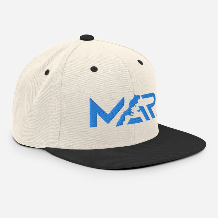 Casquette MAR Snapback logo bleu brodé