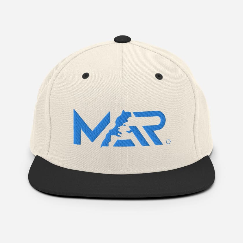 Casquette MAR Snapback logo bleu brodé