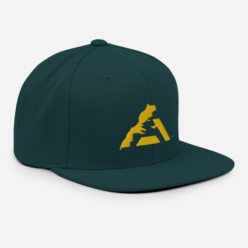 Casquette MAR Snapback logo jaune brodé