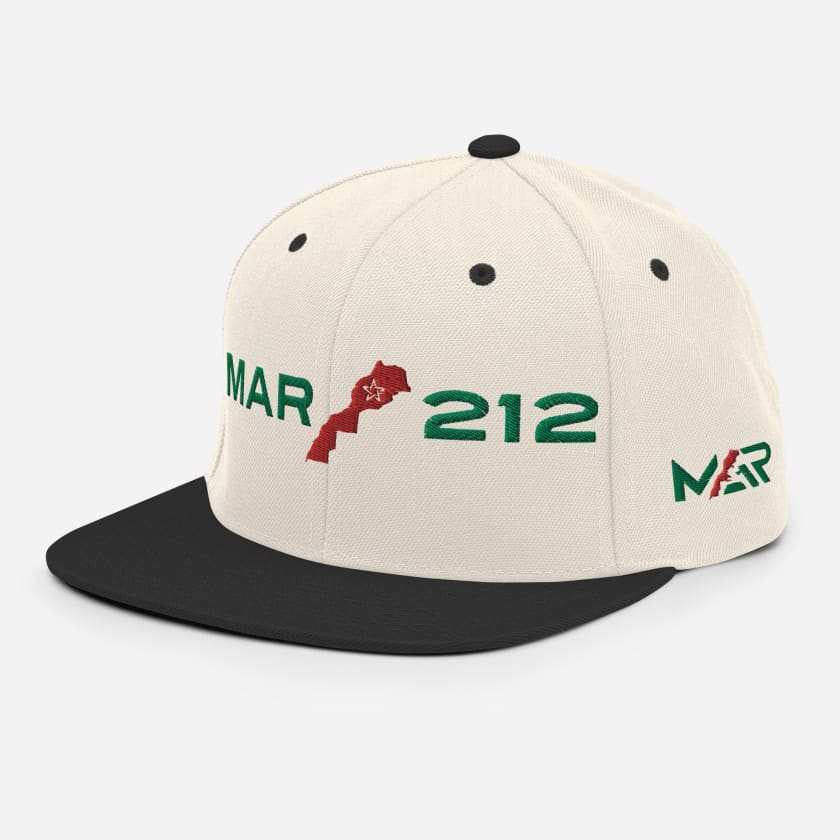 Casquette MAR212 carte Maroc complète brodé