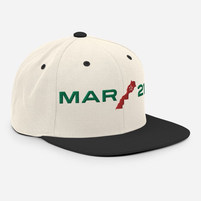 Casquette MAR212 carte Maroc complète brodé
