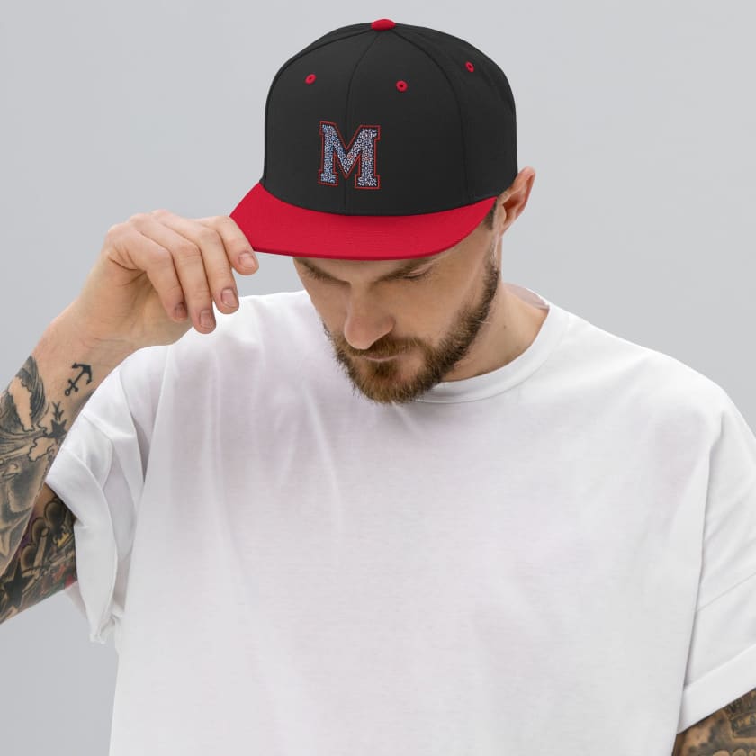 Casquette MAROC brodé motif zellige Marocain Snapback