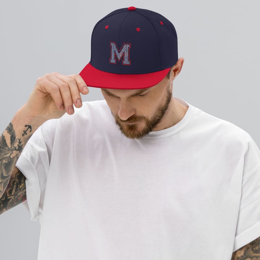 Casquette MAROC brodé motif zellige Marocain Snapback