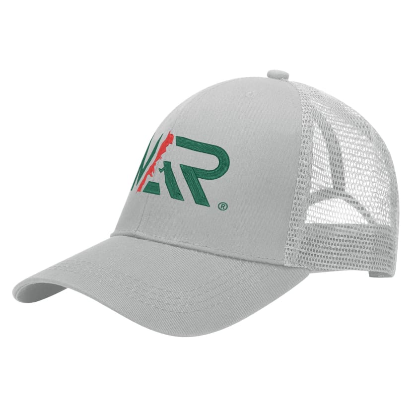 Casquette MAROC de baseball blanche en maille quadrillée MAR