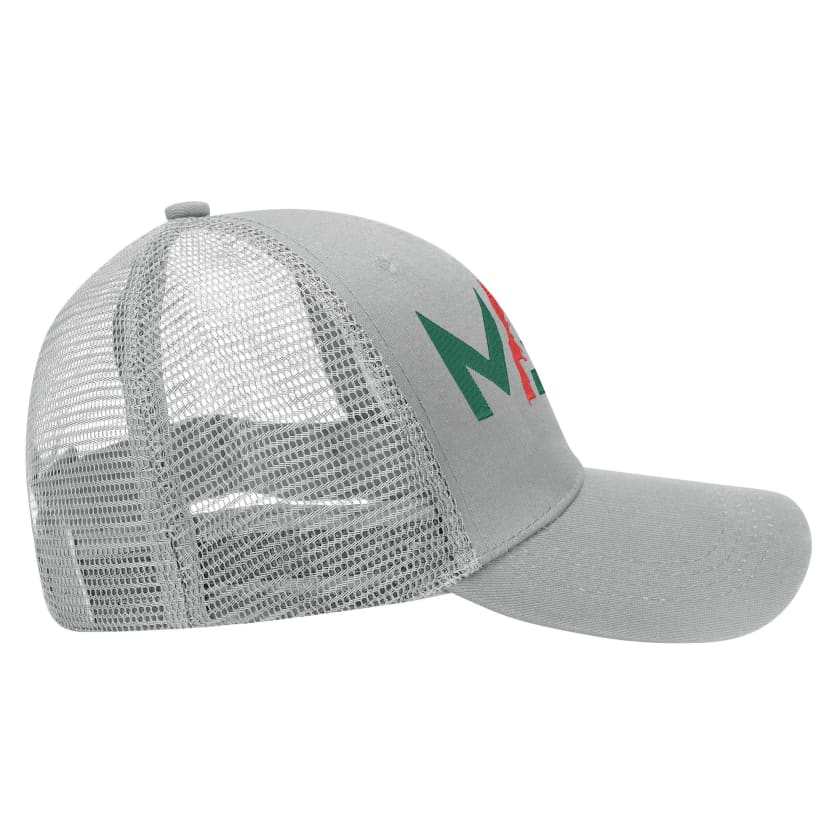 Casquette MAROC de baseball blanche en maille quadrillée MAR