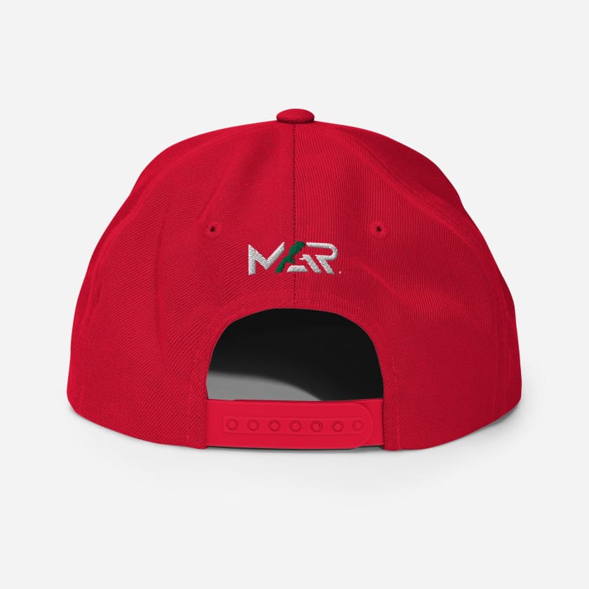 Casquette Maroc MAR212 rouge brodé