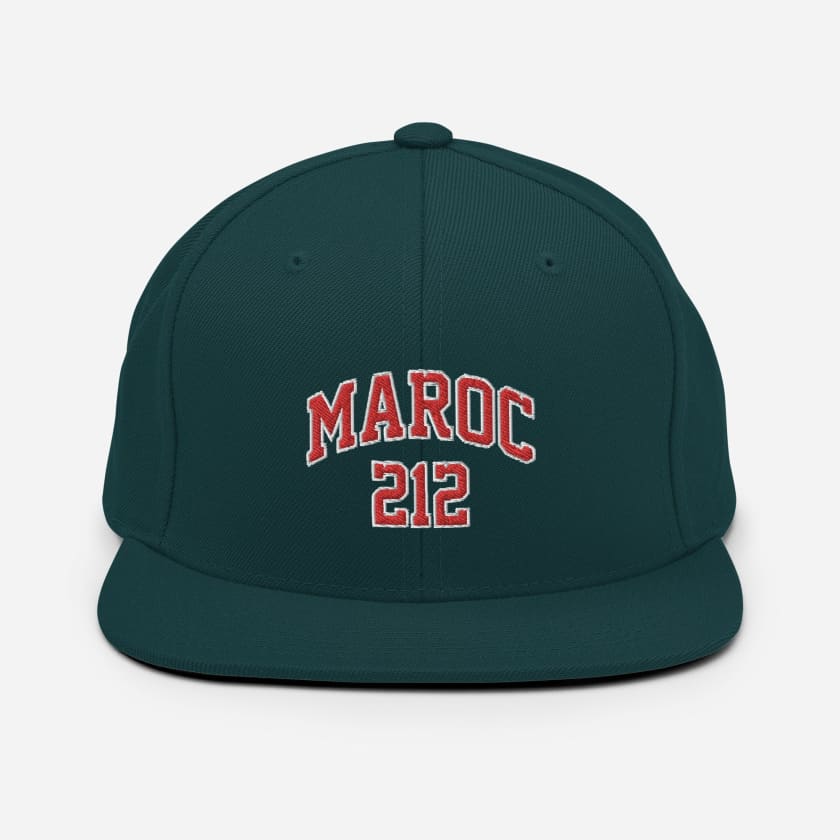 Casquette MAROC212 Snapback Brodé