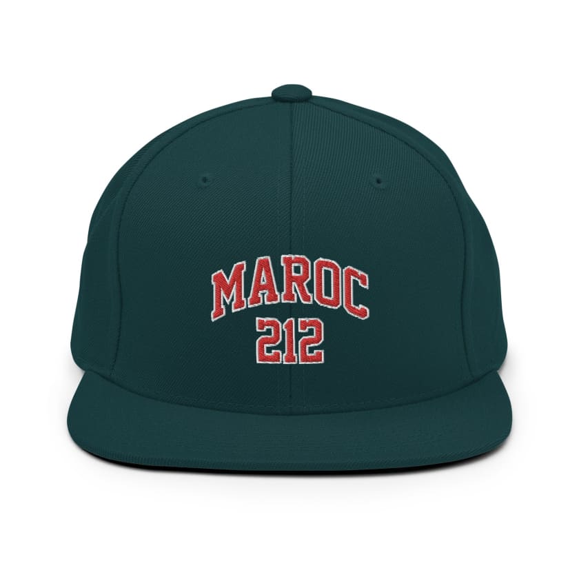 Casquette MAROC212 Snapback Brodé