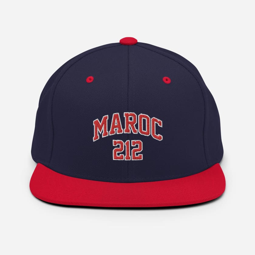 Casquette MAROC212 Snapback Brodé