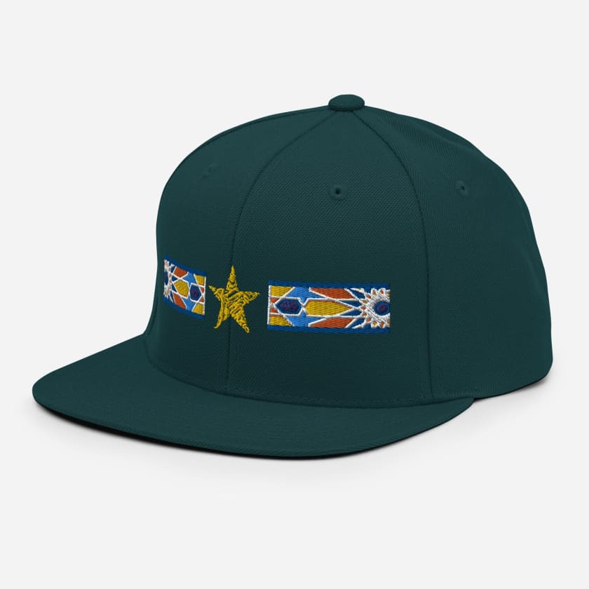 Casquette Motif Zellige étoile du Maroc stylisé brodé