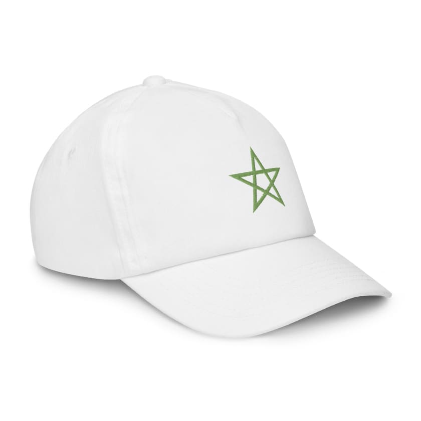Casquette noire Drapeau du Maroc enfant étoile Verte
