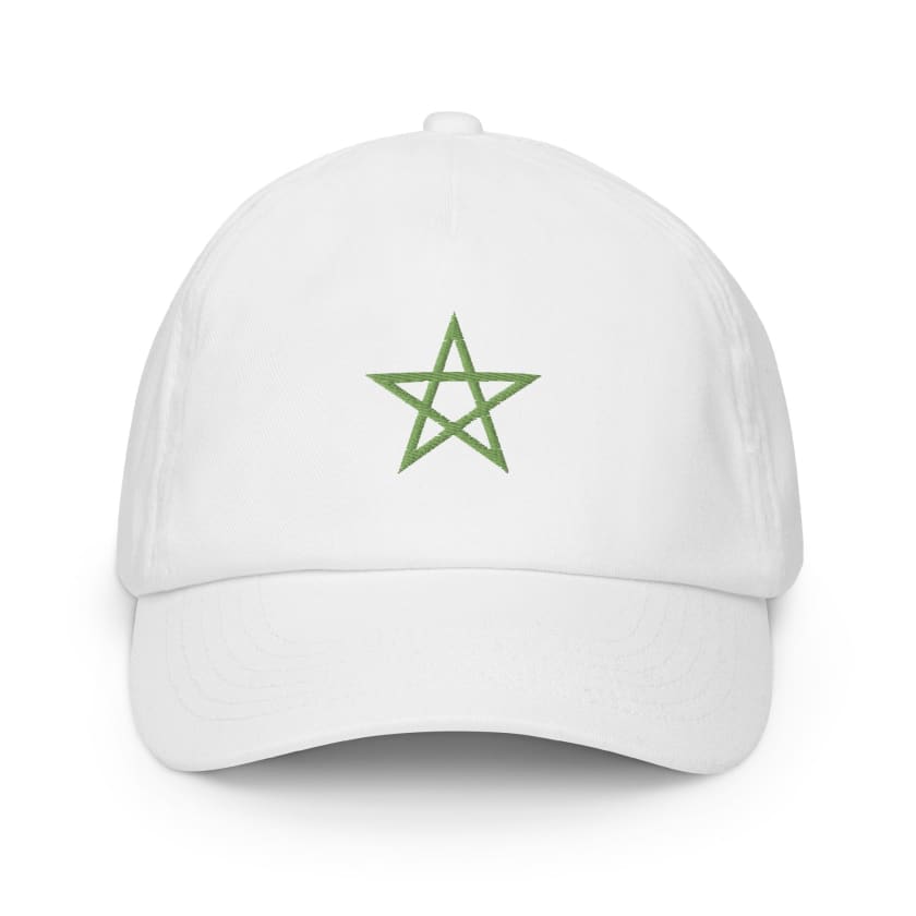 Casquette noire Drapeau du Maroc enfant étoile Verte