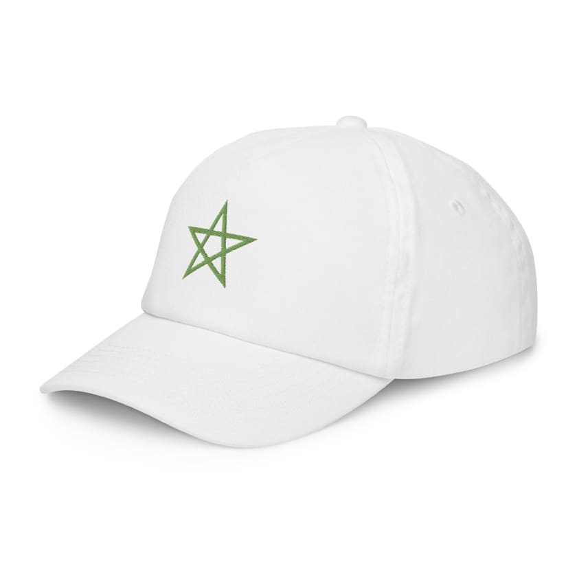 Casquette noire Drapeau du Maroc enfant étoile Verte