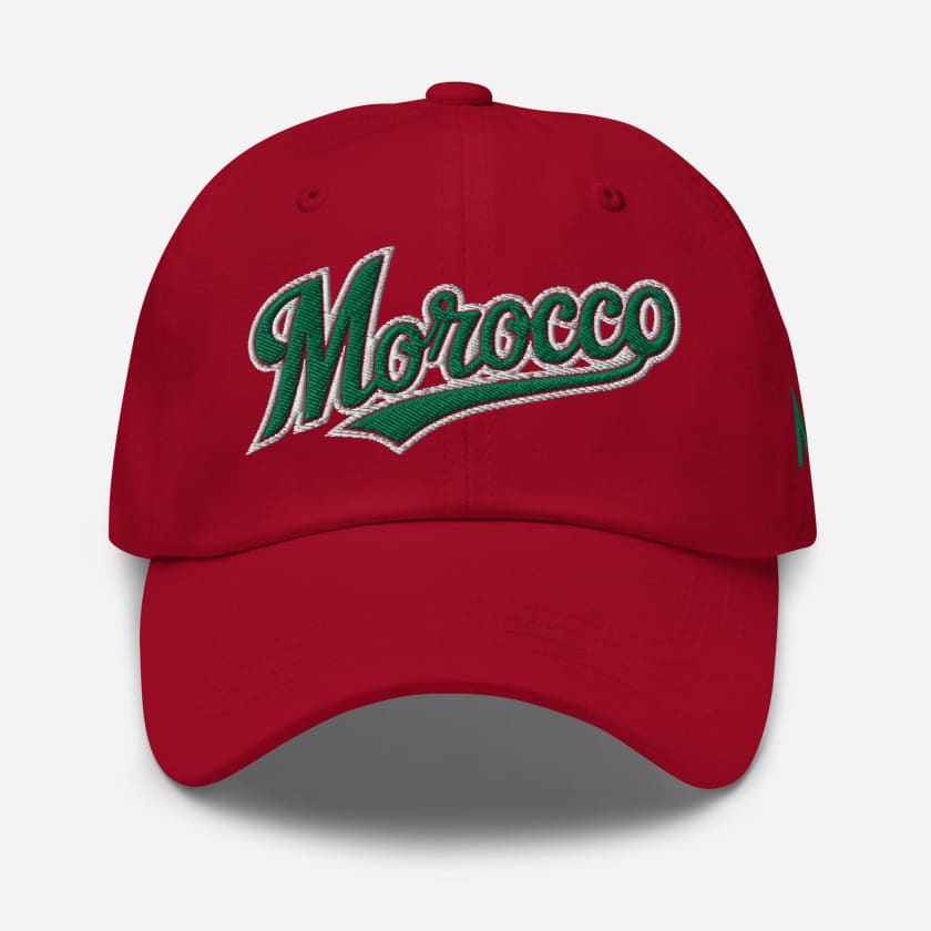 Casquette rouge MOROCCO brodé MAR