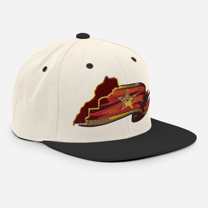 Casquette Snapback Carte Morocco brodé