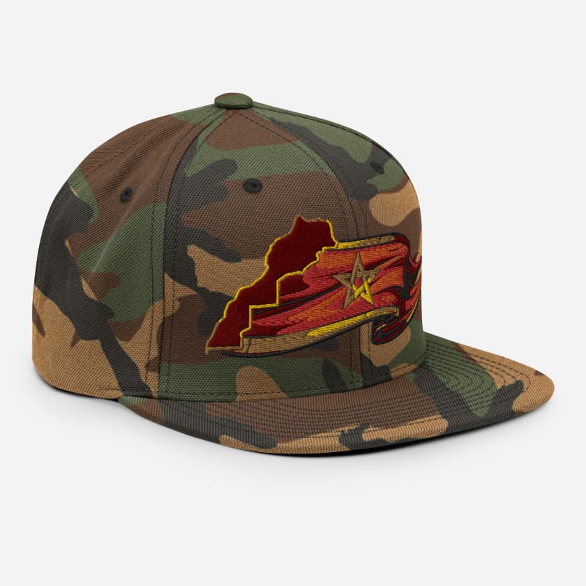 Casquette Snapback Carte Morocco brodé