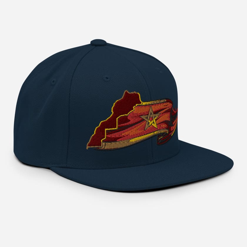 Casquette Snapback Carte Morocco brodé